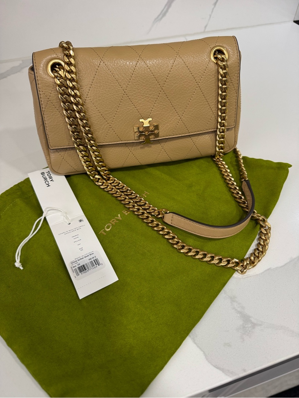Tory Burch Charlie quilted shoulder bag